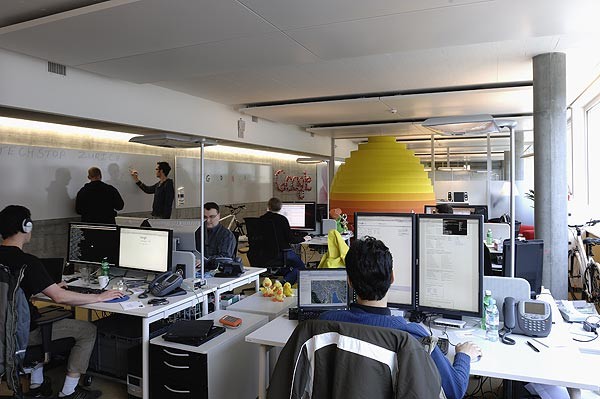 Inside of one of Google's offices