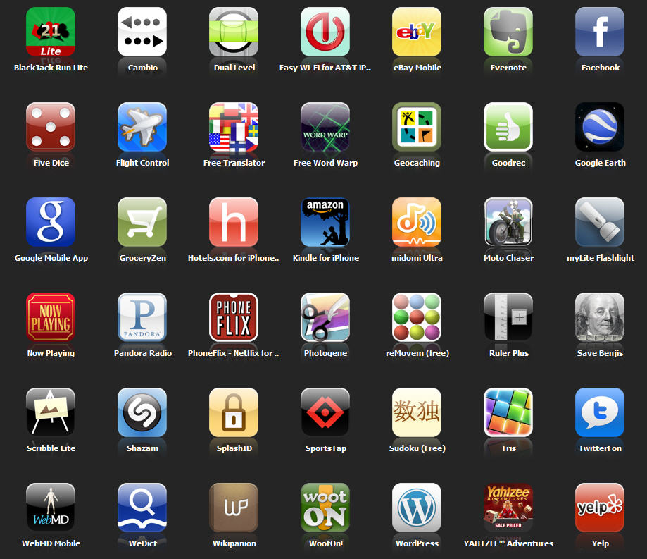  My  iPhone applications  after 10 months HelpMeRick com 