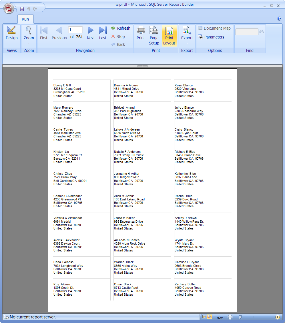 Making mailing labels from google sheets